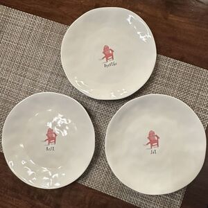 Rae Dunn 10” Melamine Plates Artisan Collection SIT ~ REST ~ BREATHE. Adirondack